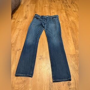 Express Dark Blue Straight Leg Women's Jeans